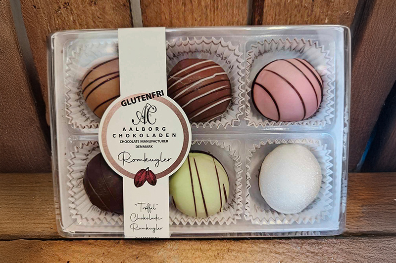 Aalborg Chokoladen: Glutenfri Trøffel Romkugler